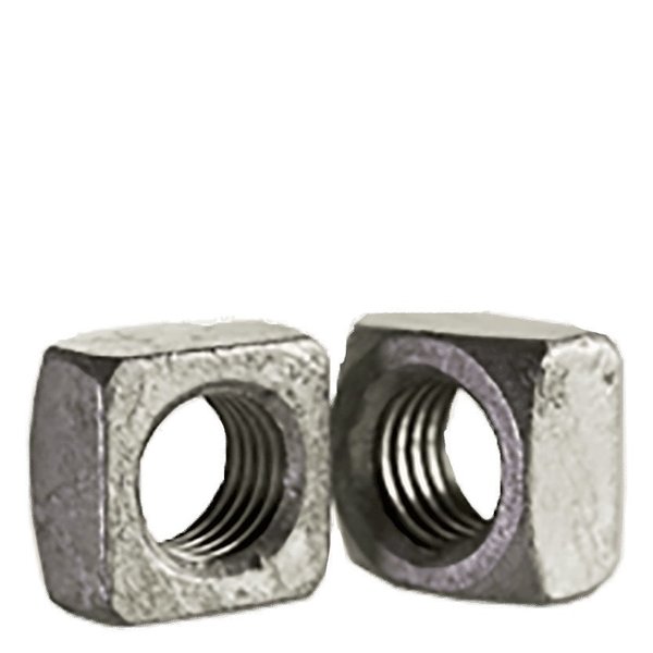 Newport Fasteners 1/4"-20 Square Nuts Grade 2 Steel/Hot Dip Galvanized , 5000PK 474160-BR-5000